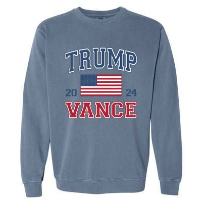 Trump Vance 2024 Donald Trump Jd Vance For President Garment-Dyed Sweatshirt