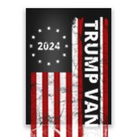 Trump Vance 2024 Us Flag Vintage Election Poster