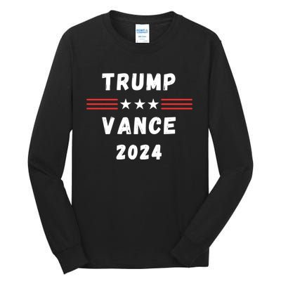 Trump Vance 2024 Vote Trump Vance 24 Im Voting Trump Vance Tall Long Sleeve T-Shirt