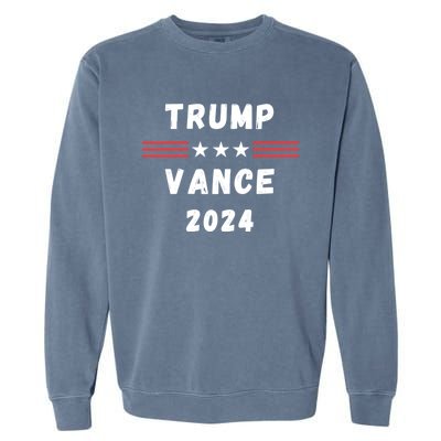 Trump Vance 2024 Vote Trump Vance 24 Im Voting Trump Vance Garment-Dyed Sweatshirt