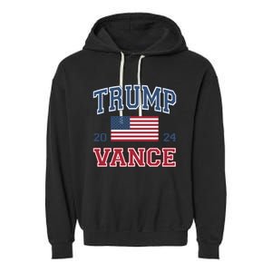 Trump Vance 2024 Donald Trump J.D. Vance For President Garment-Dyed Fleece Hoodie