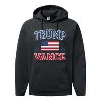 Trump Vance 2024 Donald Trump J.D. Vance For President Performance Fleece Hoodie