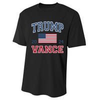 Trump Vance 2024 Donald Trump J.D. Vance For President Performance Sprint T-Shirt