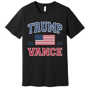 Trump Vance 2024 Donald Trump J.D. Vance For President Premium T-Shirt