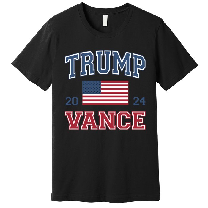 Trump Vance 2024 Donald Trump J.D. Vance For President Premium T-Shirt