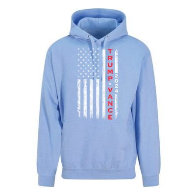 Trump Vance 2024 Us Flag Election President 2024 Unisex Surf Hoodie