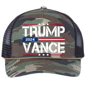 Trump Vance 2024 Usa Election Retro Rope Trucker Hat Cap