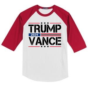 Trump Vance 2024 Usa Election Kids Colorblock Raglan Jersey