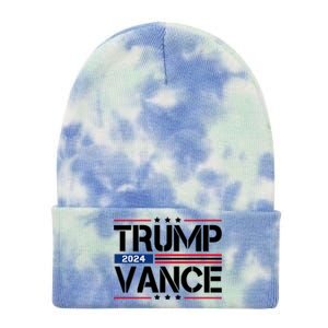 Trump Vance 2024 Usa Election Tie Dye 12in Knit Beanie