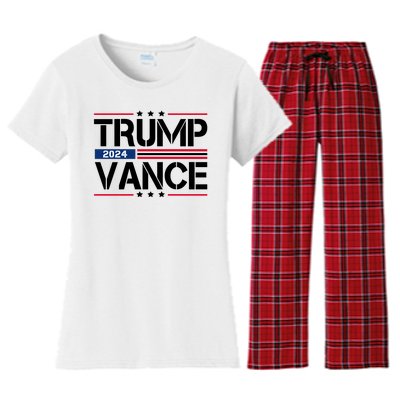 Trump Vance 2024 Usa Election Women's Flannel Pajama Set