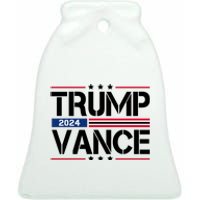 Trump Vance 2024 Usa Election Ceramic Bell Ornament