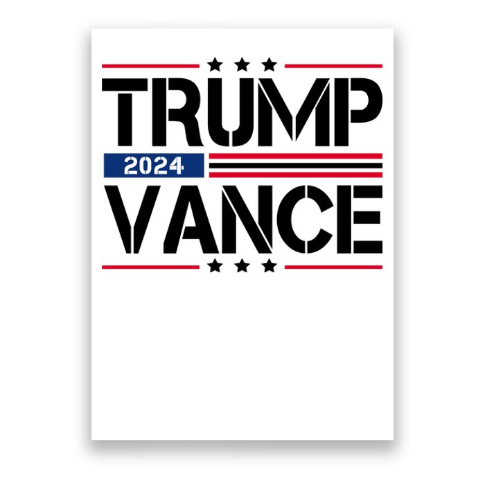 Trump Vance 2024 Usa Election Poster