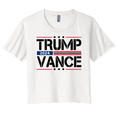 Trump Vance 2024 Usa Election Women's Crop Top Tee