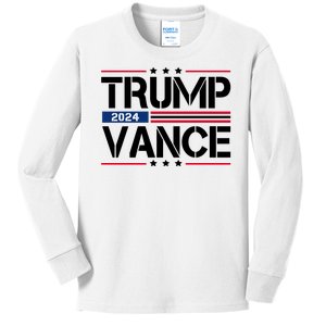 Trump Vance 2024 Usa Election Kids Long Sleeve Shirt