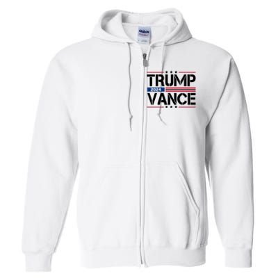 Trump Vance 2024 Usa Election Full Zip Hoodie