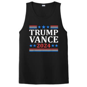 Trump Vance 2024 Retro Stripe Trump Jd Vance PosiCharge Competitor Tank