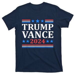 Trump Vance 2024 Retro Stripe Trump Jd Vance T-Shirt