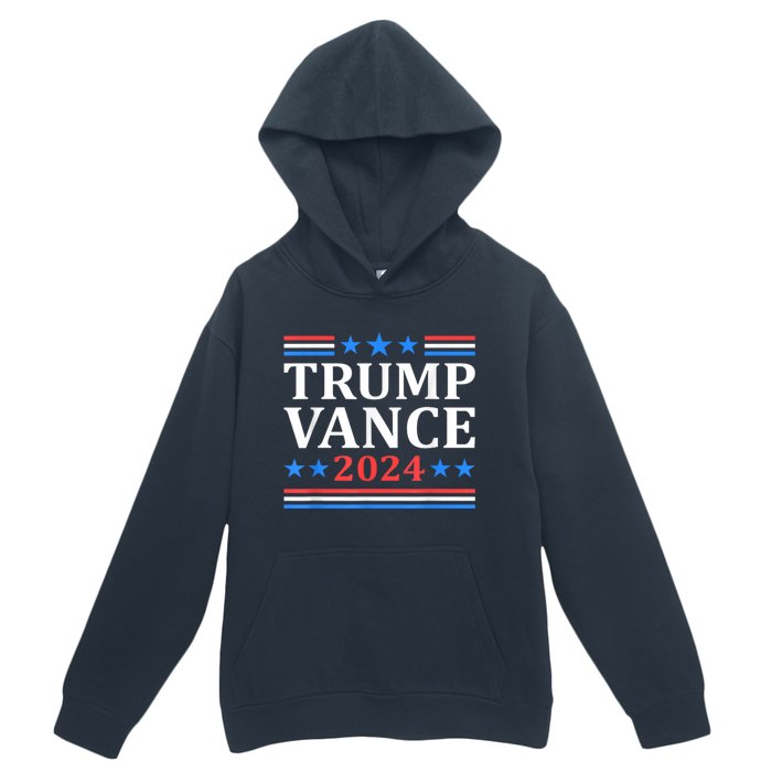 Trump Vance 2024 Retro Stripe Trump Jd Vance Urban Pullover Hoodie