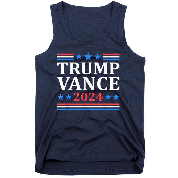 Trump Vance 2024 Retro Stripe Trump Jd Vance Tank Top