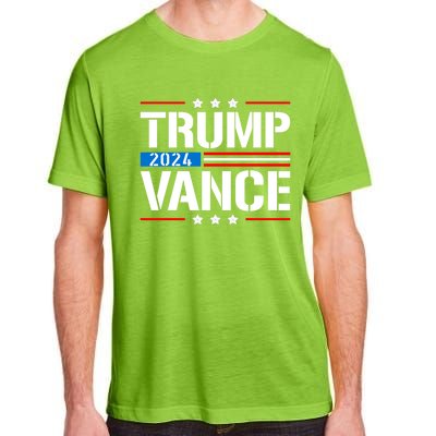 Trump Vance 2024 Vote Trump Retro Vintage Usa Flag Style Adult ChromaSoft Performance T-Shirt