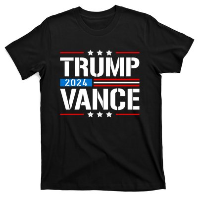 Trump Vance 2024 Vote Trump Retro Vintage Usa Flag Style T-Shirt