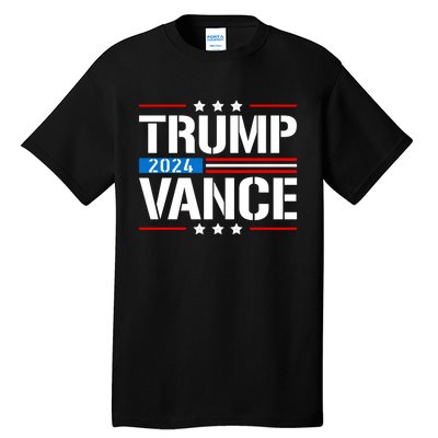 Trump Vance 2024 Vote Trump Retro Vintage Usa Flag Style Tall T-Shirt