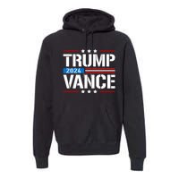 Trump Vance 2024 Vote Trump Retro Vintage Usa Flag Style Premium Hoodie