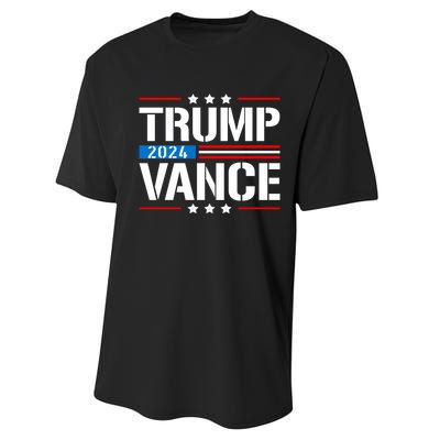 Trump Vance 2024 Vote Trump Retro Vintage Usa Flag Style Performance Sprint T-Shirt