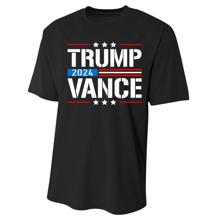 Trump Vance 2024 Vote Trump Retro Vintage Usa Flag Style Performance Sprint T-Shirt