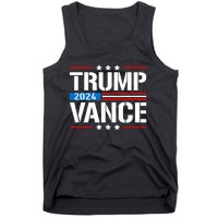 Trump Vance 2024 Vote Trump Retro Vintage Usa Flag Style Tank Top