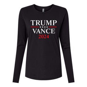 Trump Vance 2024 Womens Cotton Relaxed Long Sleeve T-Shirt