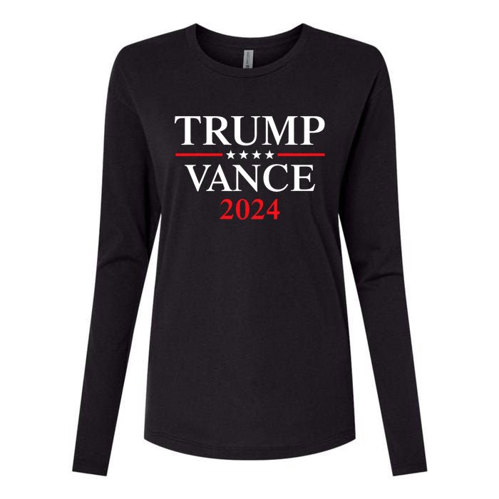 Trump Vance 2024 Womens Cotton Relaxed Long Sleeve T-Shirt