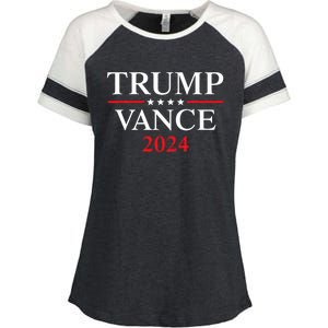 Trump Vance 2024 Enza Ladies Jersey Colorblock Tee