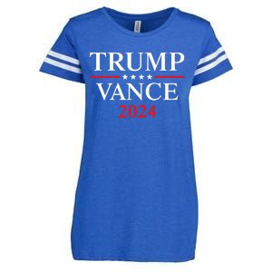 Trump Vance 2024 Enza Ladies Jersey Football T-Shirt