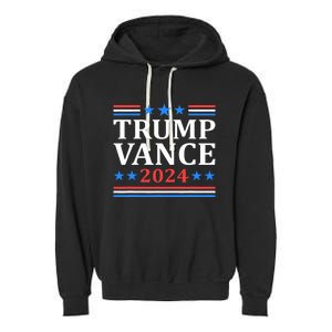 Trump Vance 2024 For President Vp Usa Election Patriotic Garment-Dyed Fleece Hoodie