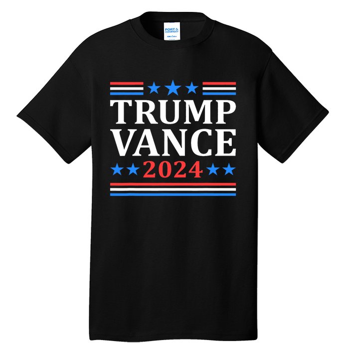 Trump Vance 2024 For President Vp Usa Election Patriotic Tall T-Shirt