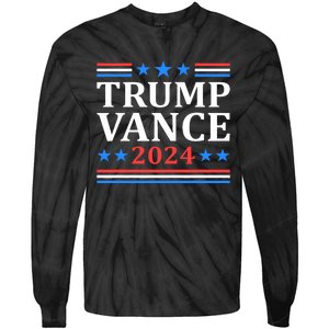 Trump Vance 2024 For President Vp Usa Election Patriotic Tie-Dye Long Sleeve Shirt