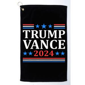 Trump Vance 2024 For President Vp Usa Election Patriotic Platinum Collection Golf Towel