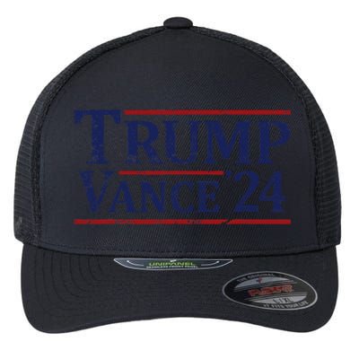 Trump Vance 24 Vintage 2024 Flexfit Unipanel Trucker Cap