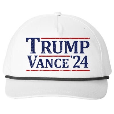 Trump Vance 24 Vintage 2024 Snapback Five-Panel Rope Hat