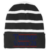 Trump Vance 24 Vintage 2024 Striped Beanie with Solid Band