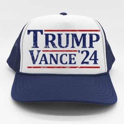 Trump Vance 24 Vintage 2024 Trucker Hat