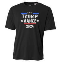 Trump Vance 2024 Us Flag Vintage Cooling Performance Crew T-Shirt