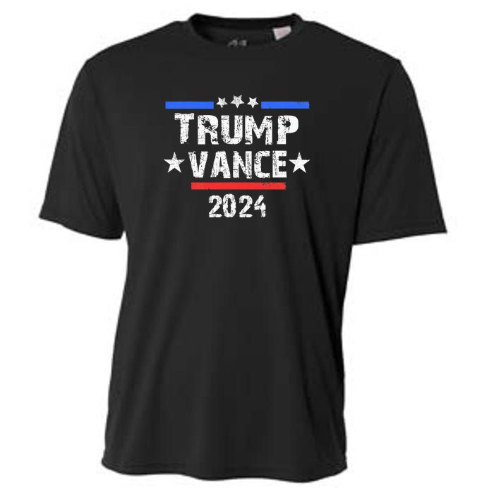 Trump Vance 2024 Us Flag Vintage Cooling Performance Crew T-Shirt