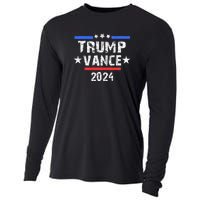 Trump Vance 2024 Us Flag Vintage Cooling Performance Long Sleeve Crew