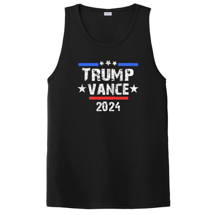 Trump Vance 2024 Us Flag Vintage PosiCharge Competitor Tank