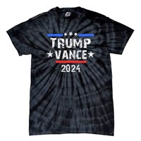 Trump Vance 2024 Us Flag Vintage Tie-Dye T-Shirt