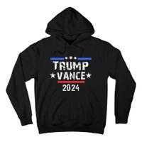 Trump Vance 2024 Us Flag Vintage Tall Hoodie