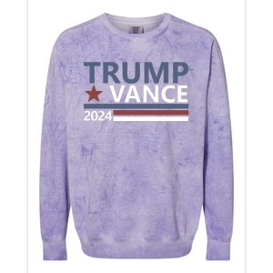 Trump Vance 2024 For President Vp Usa Election Patriotic Colorblast Crewneck Sweatshirt