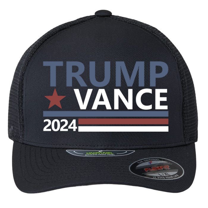 Trump Vance 2024 For President Vp Usa Election Patriotic Flexfit Unipanel Trucker Cap